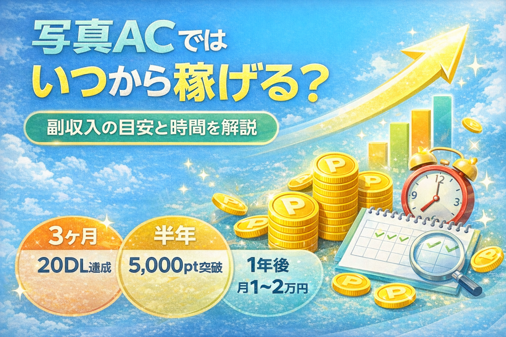 写真ACでいつから稼げるのかを解説したアイキャッチ