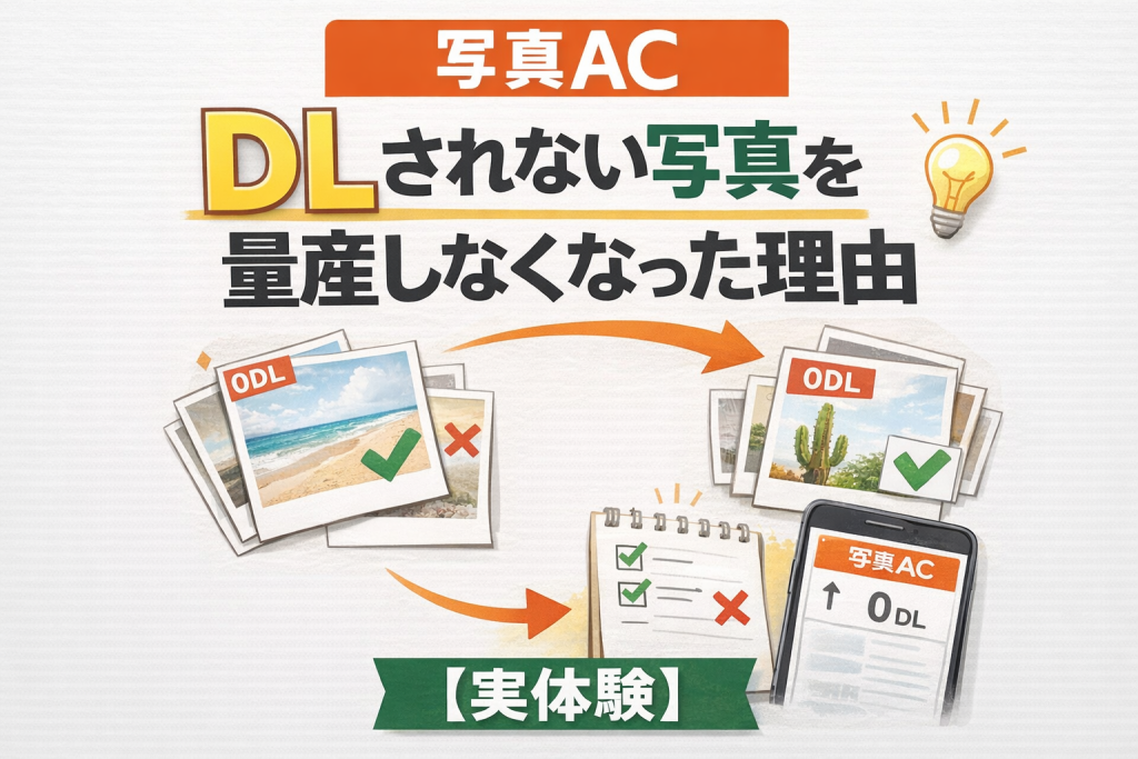 写真ACでDLされない写真を量産しなくなった理由を解説したアイキャッチ画像