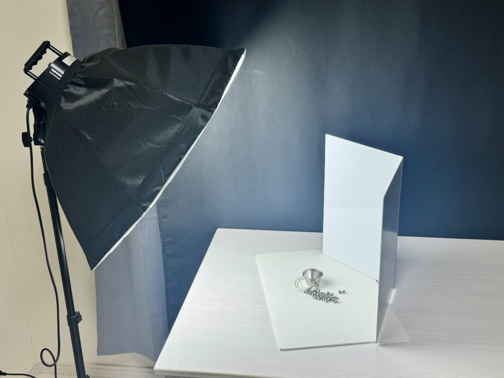 ピノスタジオのレフ板を使用しているイメージ写真